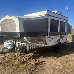 2009 JAYCO BAJA POP UP TOY HAULER TRAVEK TRAILER FULLY SELF-CONTAINED