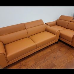 *Fantastic Deal*---Sardinia Attractive Leather Sofa/Loveseat Sets---Delivery And Easy Financing Available👍
