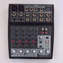 Behringer Xenyx 802 Premium 8-Input 2-Bus Mixer Xenyx Mic Preamps with Power Supply
