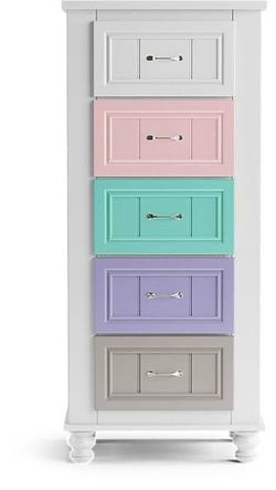 Rooms to go kids cottage tall drawer poplar multi color