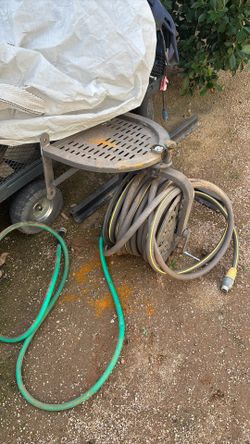 Hose Bib Reel With Garden Hose