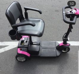 Pink electric scooter for style of functionality