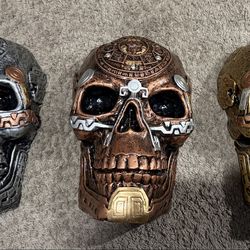 3 Day of Dead Skull Wall mount Decoration
