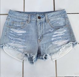 American Eagle Size 4 Hi Rise Festival Cut Off Shorts