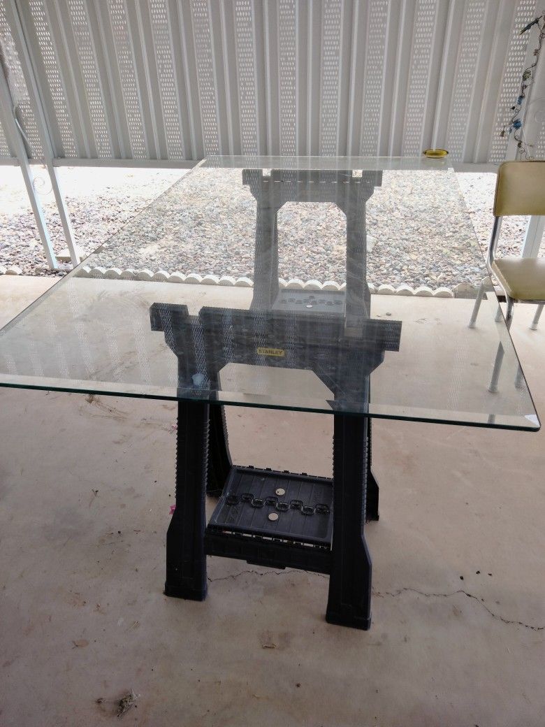 Beveled Glass And Chairs