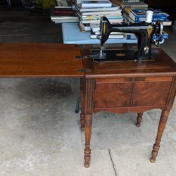 Antique Sewing Machine Cabinet
