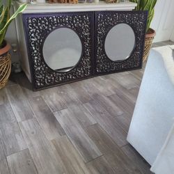 Brown Carved Wood Mirrors