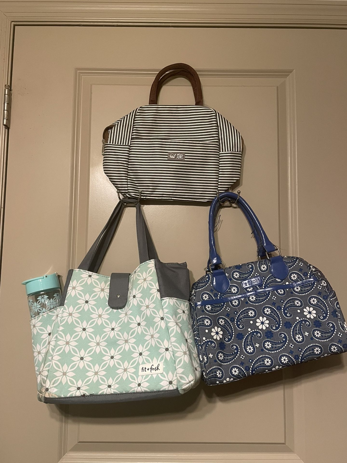3-Piece Insulated Lunch Bag Set