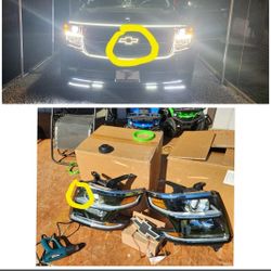 Chevy Suburban 2015 -2020 Led Headlights Housing 