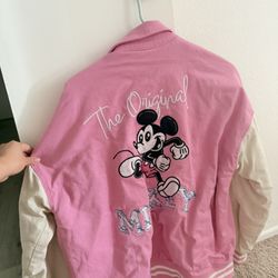 Pink Disney Varsity Jacket - Small