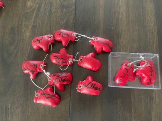 Michael Carbajal, Scott Walker, Ken Norton Autographed Mini Boxing Gloves