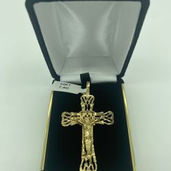 MOTHER’S DAY!! 10KT YELLOW GOLD CROSS CHARM 7.4GR