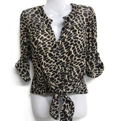 New Animal Print Tunic Top