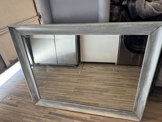 46 X 36 Grey Framed Mirror