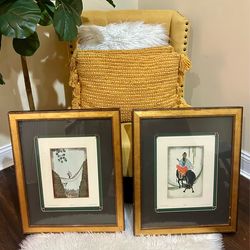 Dan Mitra Art Collection - Pair of Limited Edition Framed Originals