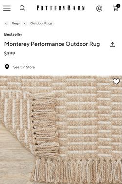 Pottery barn rug