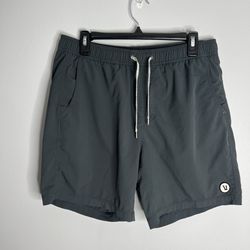 Vuori Kore Shorts 7” Inseam Lined Shorts Mens Large Dark Grey V302