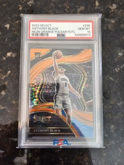 2023 SELECT ANTHONY BLACK
NEON ORANGE PULSAR FOTL 15/15 PSA 10 (POP 3) Book end