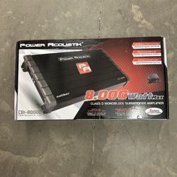 Subwoofer Amplifier Power Acoustik 8000W Single-Channel