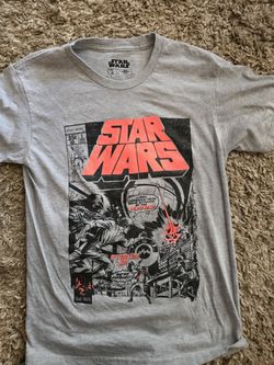 Star Wars Grey T Shirt Comic