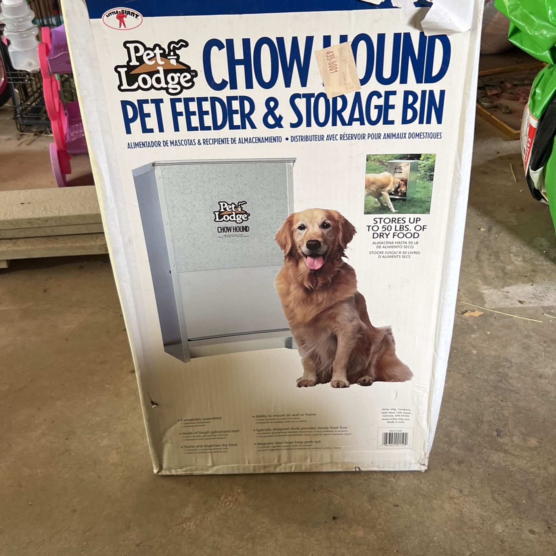 Chow Hound Per Feeder And Storage Bin
