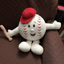 build a bear workshop mr baseball 18”mascot plush stuffed animal toy RETIRED