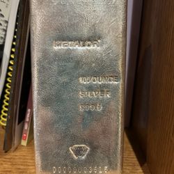 100oz Silver Bar 