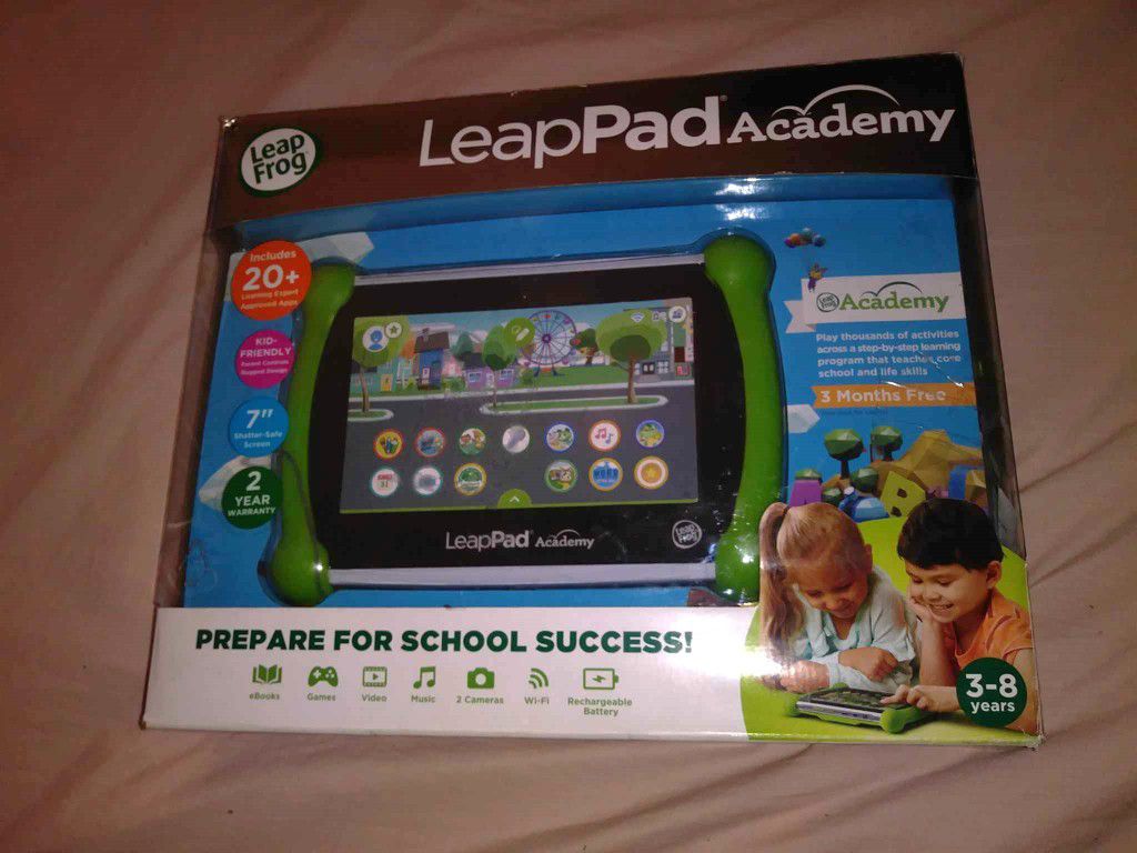 Leap Frog LEAP PAD Academy Toddler Learning Tablet- New In Package*
