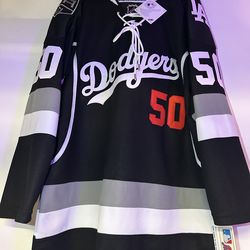 Dodgers x LA Kings Black Betts Hockey Jersey