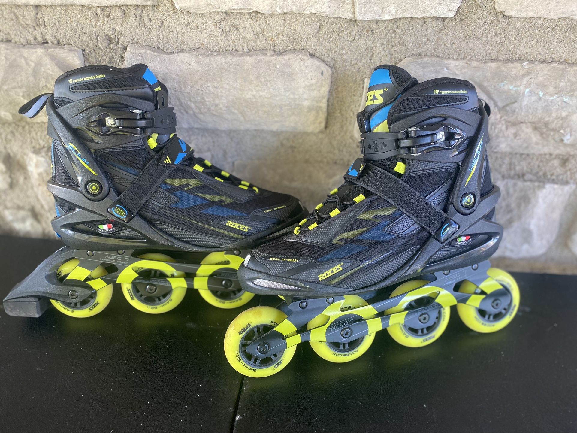 Roces Men's Helium II The Invisible Frame Inline Skates ( pick up only ) Size 12 Men’s