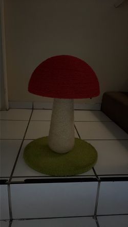 mushroom cat scratcher