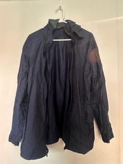 C9 by Champion Navy Hooded Windbreaker Rain Jacket, Men's/Unisex L