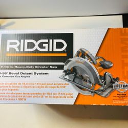 Ridgid Circular Saw R32051 7 1/4" Corded Heavy-Duty Circular Saw Open Box 