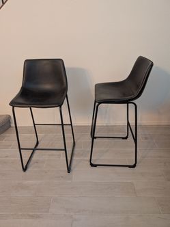 Crosby St Drake Faux Leather Barstools