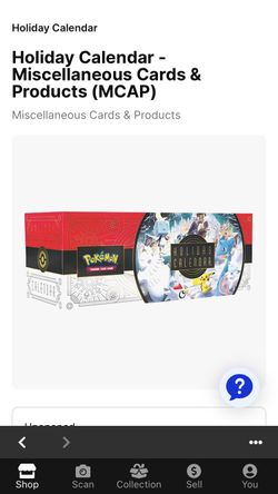 Pokémon Holiday Calendar