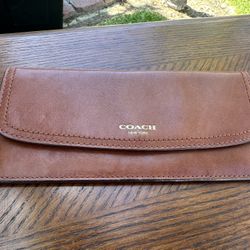 Coach Cognac Brown Wallet