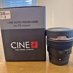 Rokinon 35mm T1.9 AF Cine Lens (Mint Condition)