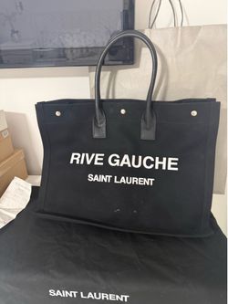 Saint Laurent Rive Gauche Canvas Tote