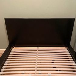 IKEA MALM Bed Frame – Black/Brown – Twin Size