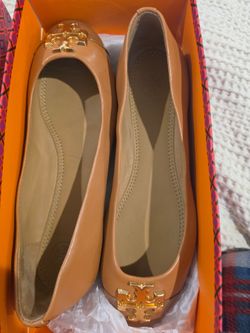 TORY BURCH TAN Ballet Flats
