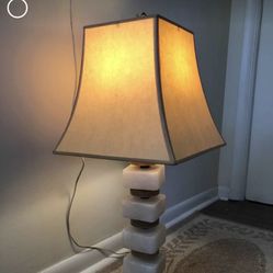 Marble Lamp And Shade