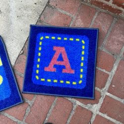 Alphabet Rug Squares 