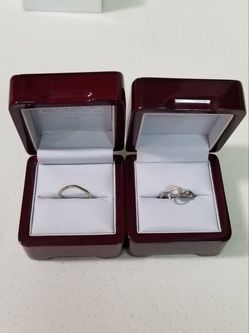 White Gold Bridal Set 14KT