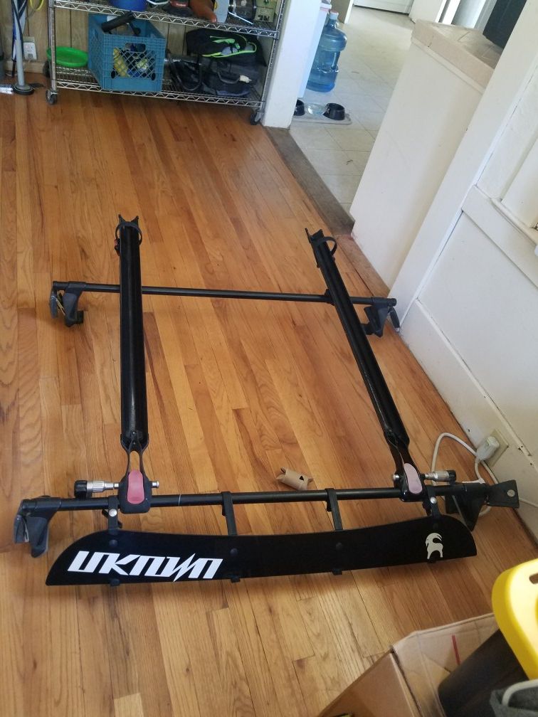 Yakima Roof rack with two Bike racks.