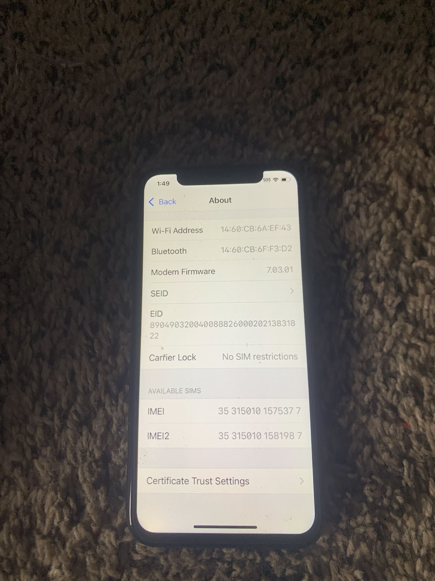 iPhone XS 