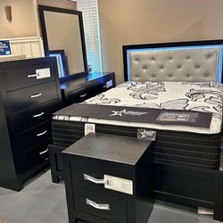 LED 5pc Queen Bedroom Set