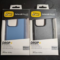 Protective OtterBox Defender Pro XT cases for iPhone 15 Pro