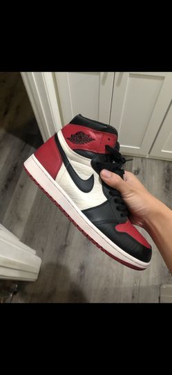 Jordan 1 Bred Toe Size 10
