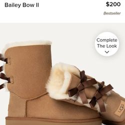 Women's Ugg Size 7 Bailey's Bows Used  In Great Condition $80