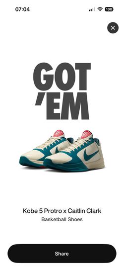 Kobe 5 Protro x Caitlin Clark